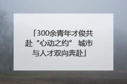 300余青年才俊共赴“心动之约” 城市与人才双向奔赴