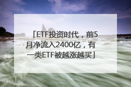 ETF投资时代，前5月净流入2400亿，有一类ETF被越涨越买